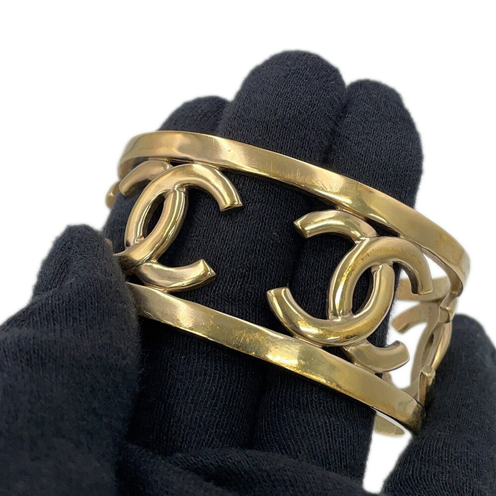 CHANEL Gold Logo Bracelet - Picture 6 of 12